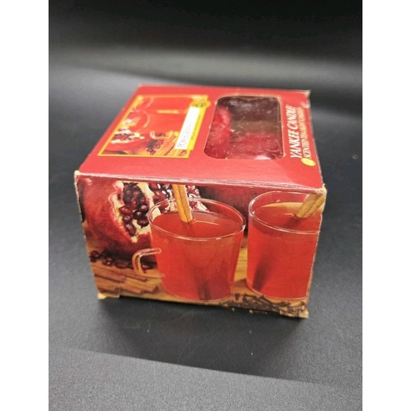 Yankee Candle 12 POMEGRANATE CIDER Tealights Tea Light Candles - Free Ship - Picture 3 of 6